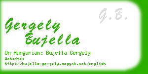 gergely bujella business card